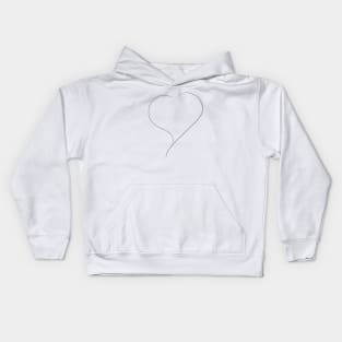 Black Heart Kids Hoodie